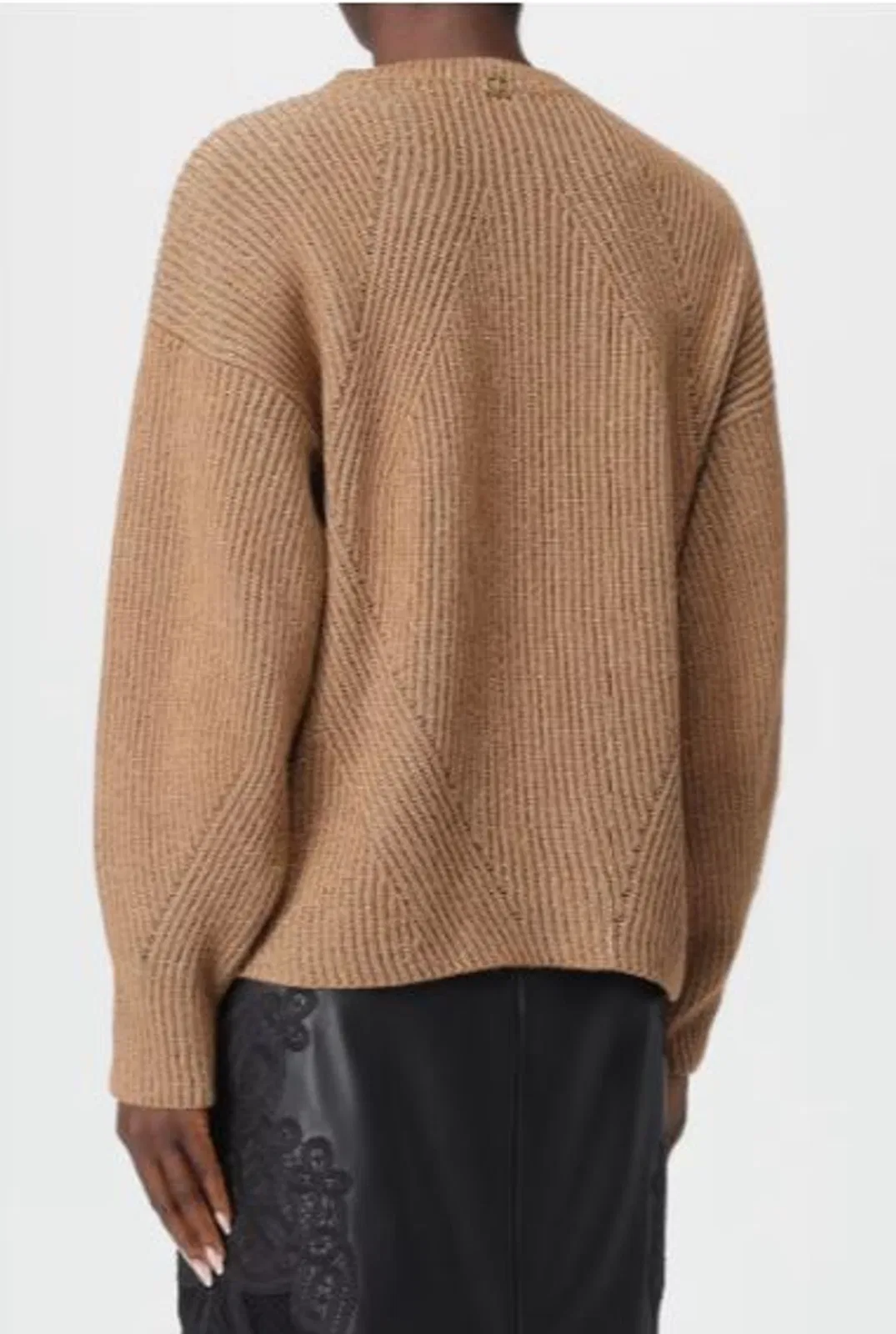 Twinset Twin-set Alpaca Grey Wool Sweater In Grey
