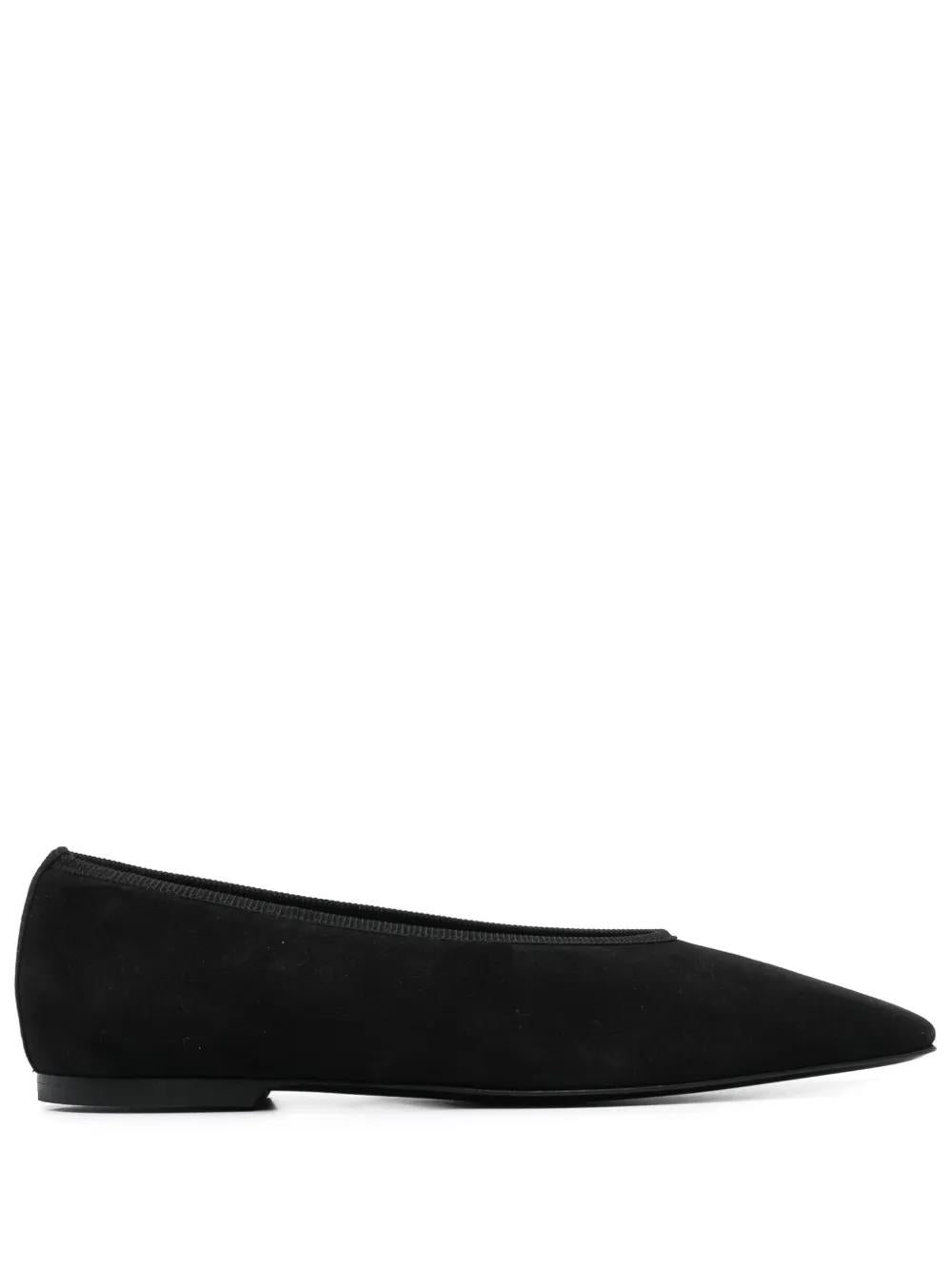 Suede Ballerina Shoes