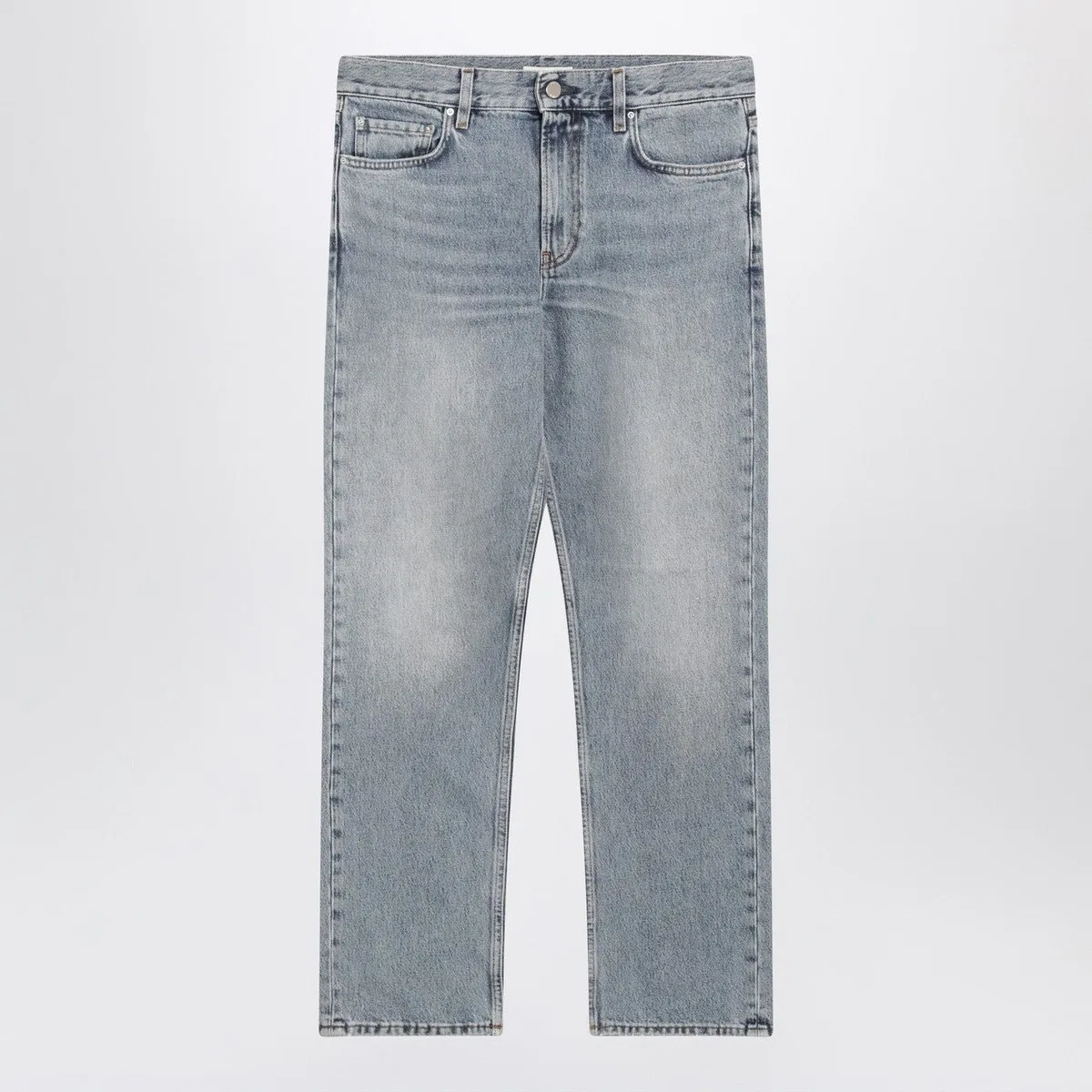 Washedeffect Jeans In Organic Denim