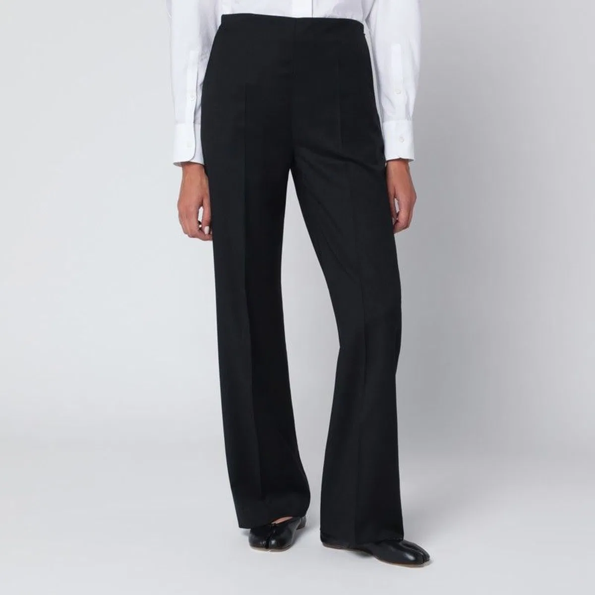 Black Priska Trousers In Wool