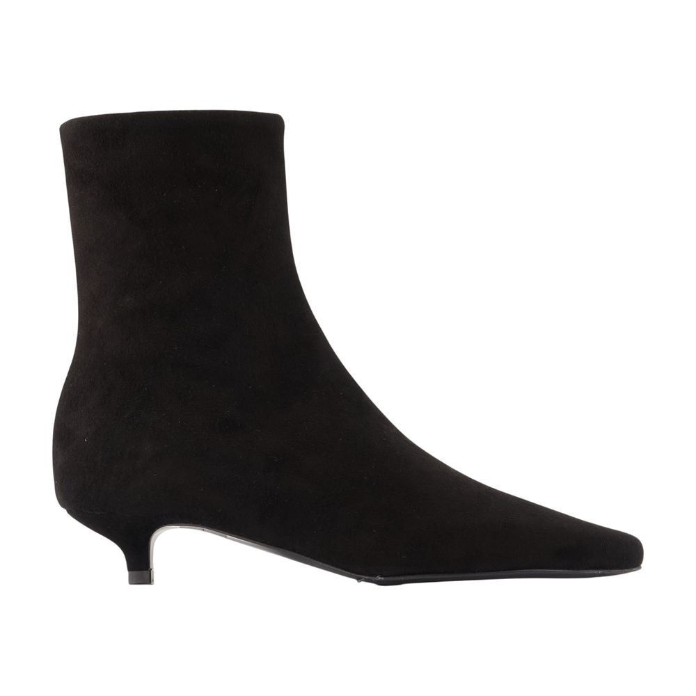 Slim Ankle Boots -  - Leather - Black