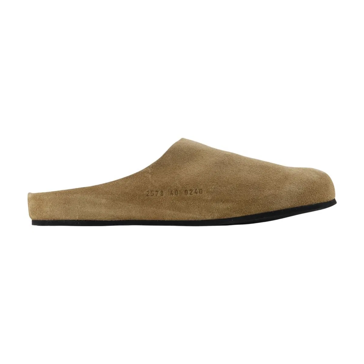 Clog Slides -  - Leather - Beige