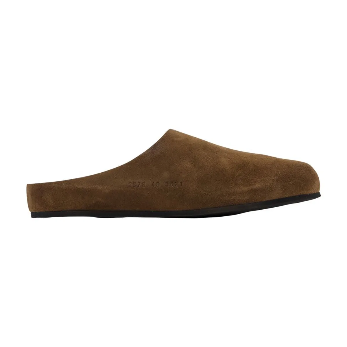Clog Slides -  - Leather - Brown