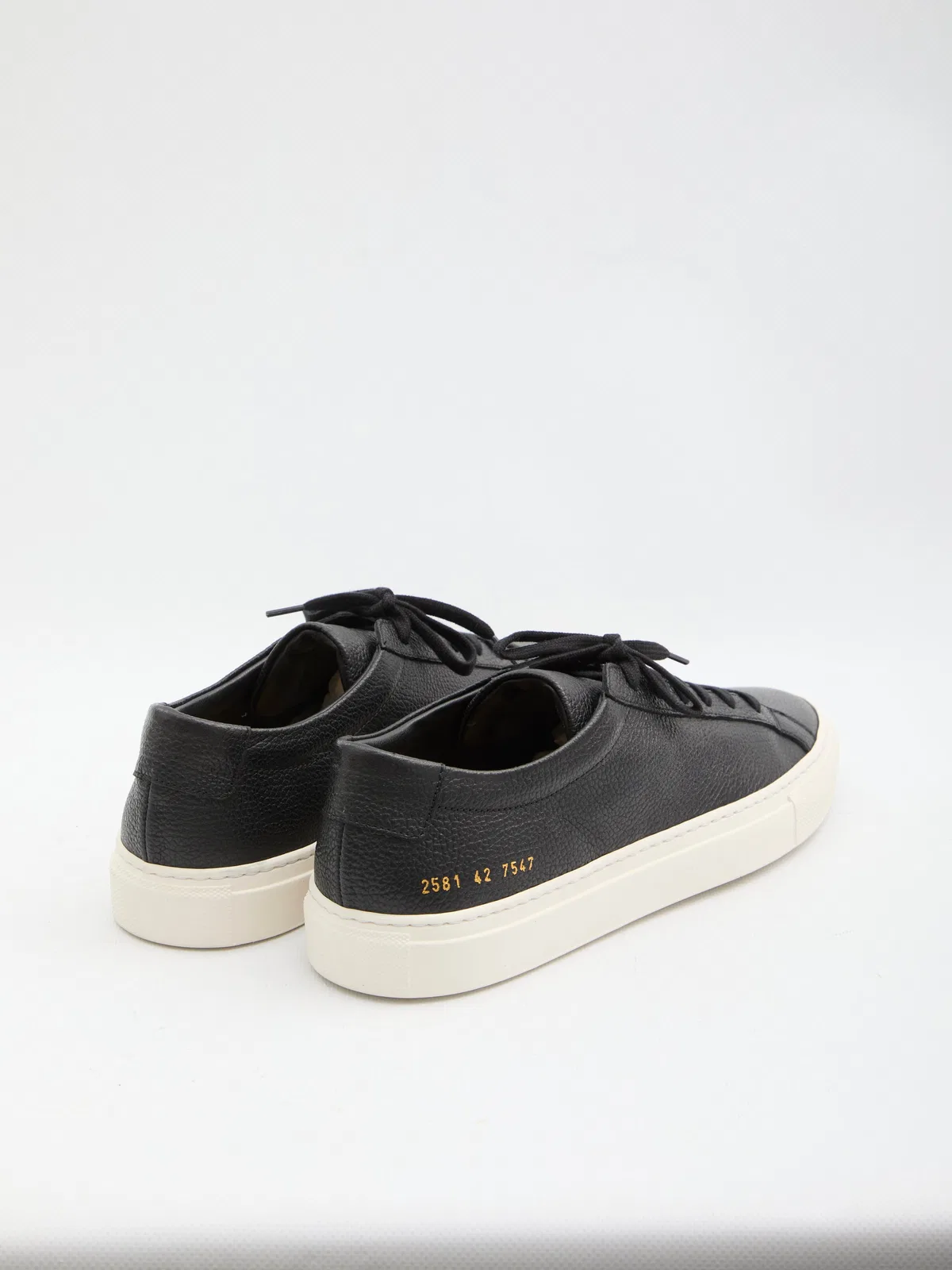 Common Projects Archilles Premium Leather Black Sneaker In Black