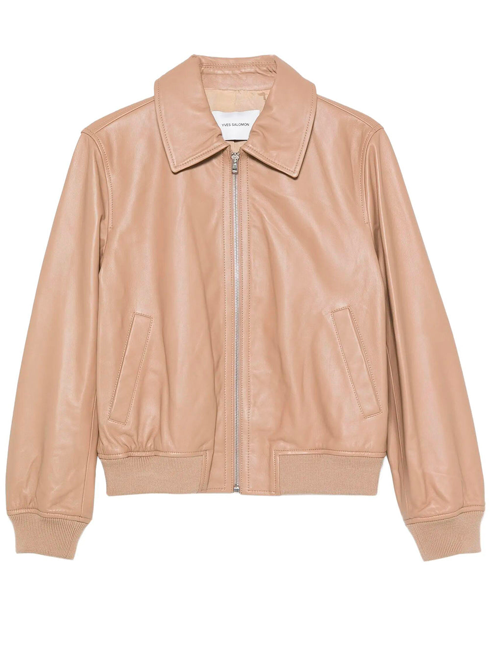 Zip-Up Leather Jacket