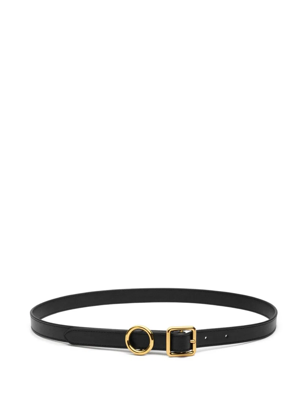 Black Gift Belt With Gold Buckle