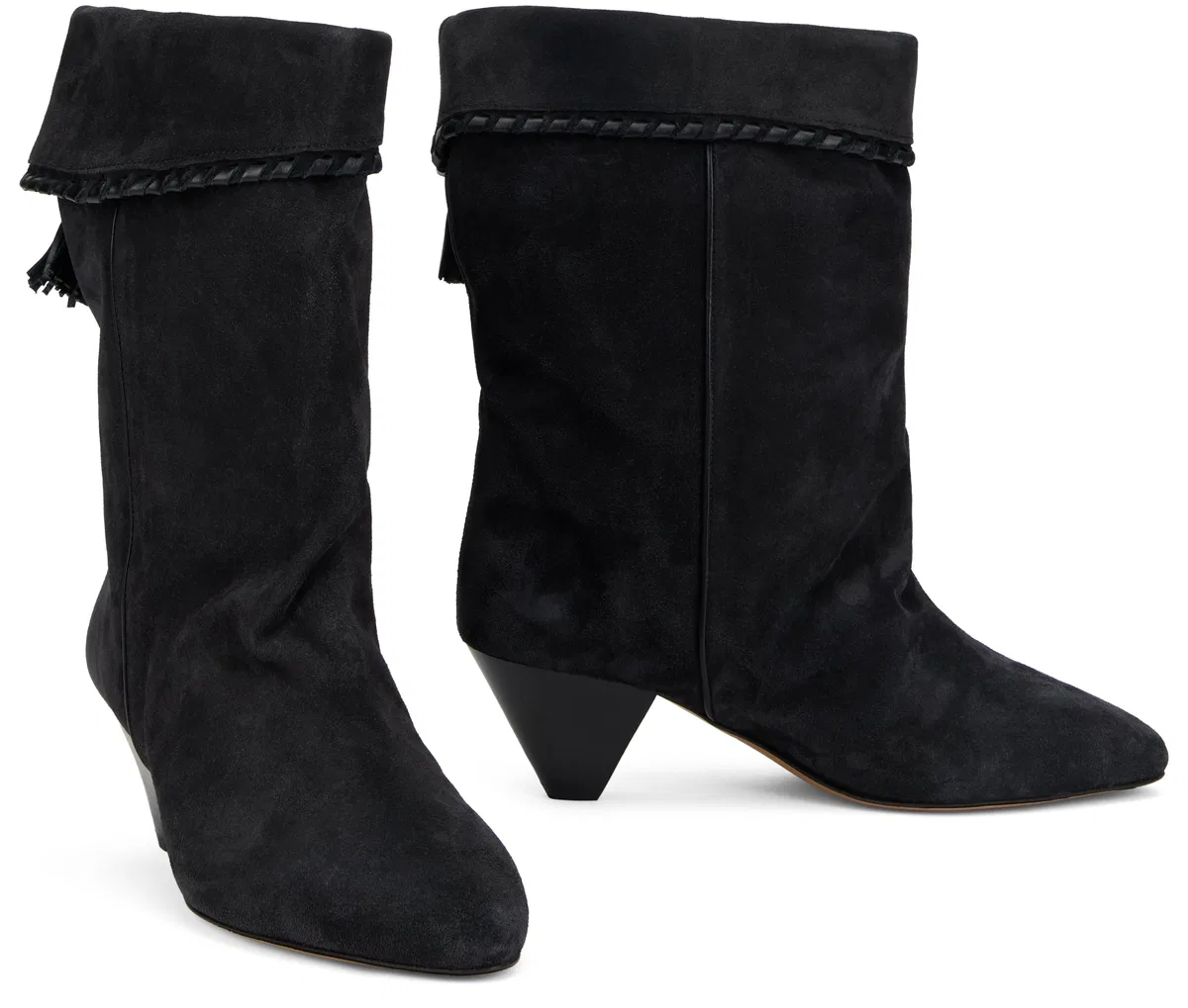 Isabel Marant Ankle Boot With Cone Heel In Black