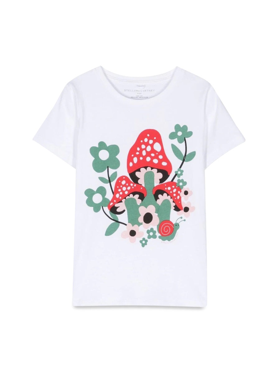 Mushroom And Flower M/C T-Shirt