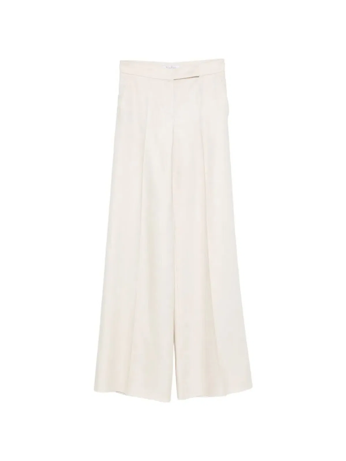 Max Mara "Badesse" Linen High Waisted Long Trousers
