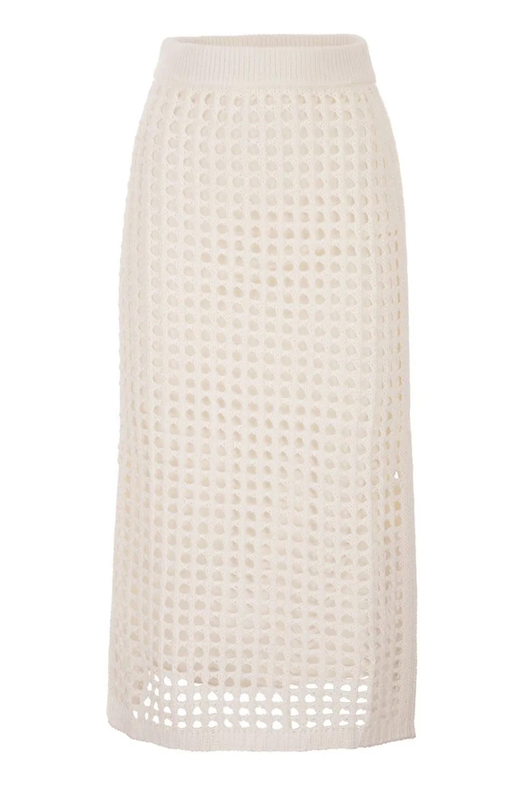 Mxpgeode - Openwork Cotton Midi Skirt