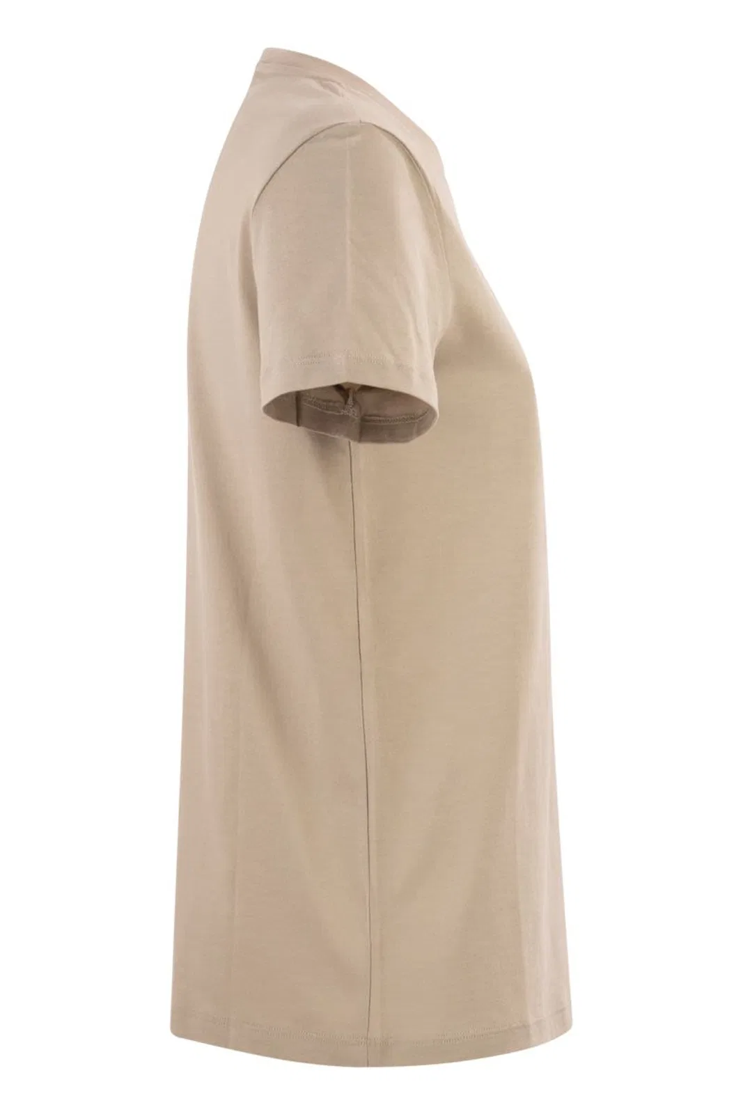 Max Mara Maxmara Mxmgiovane T Shirt With Monogram Logo In Neutral