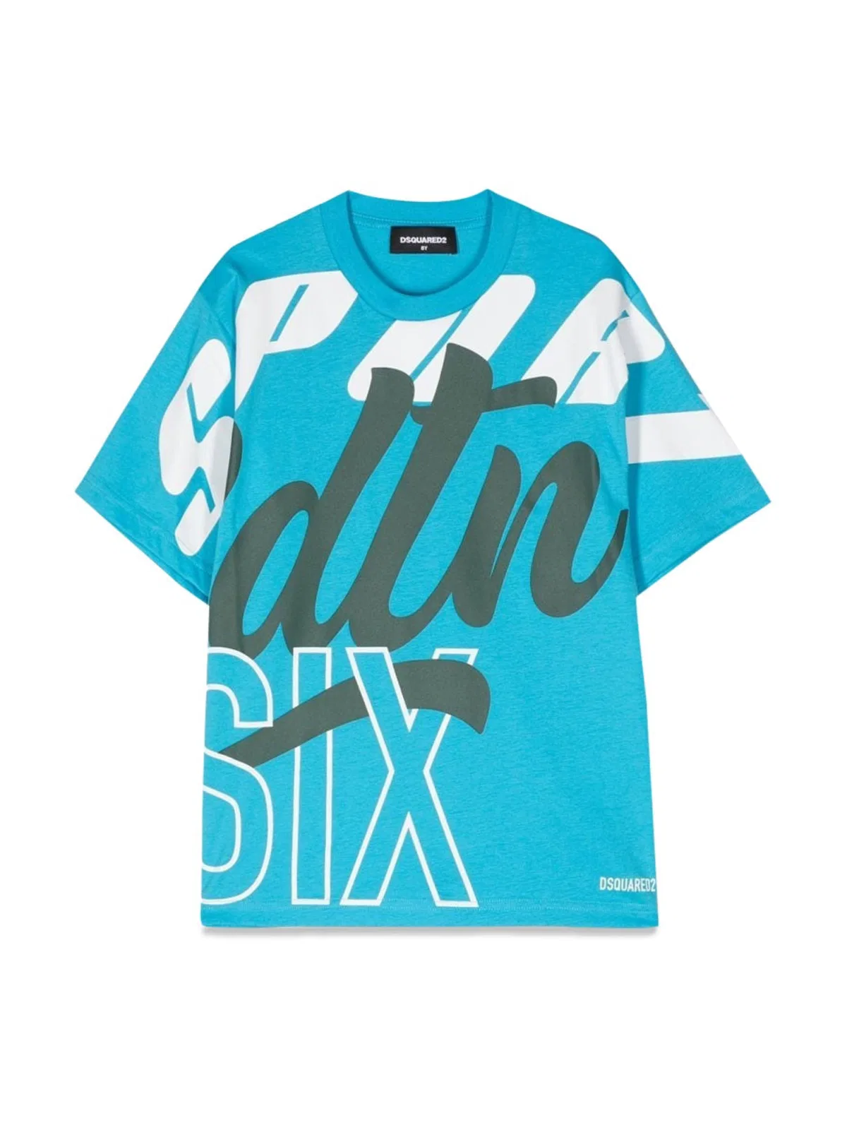 Dsquared2 Dsquared All Over Logo T-shirt In Azure