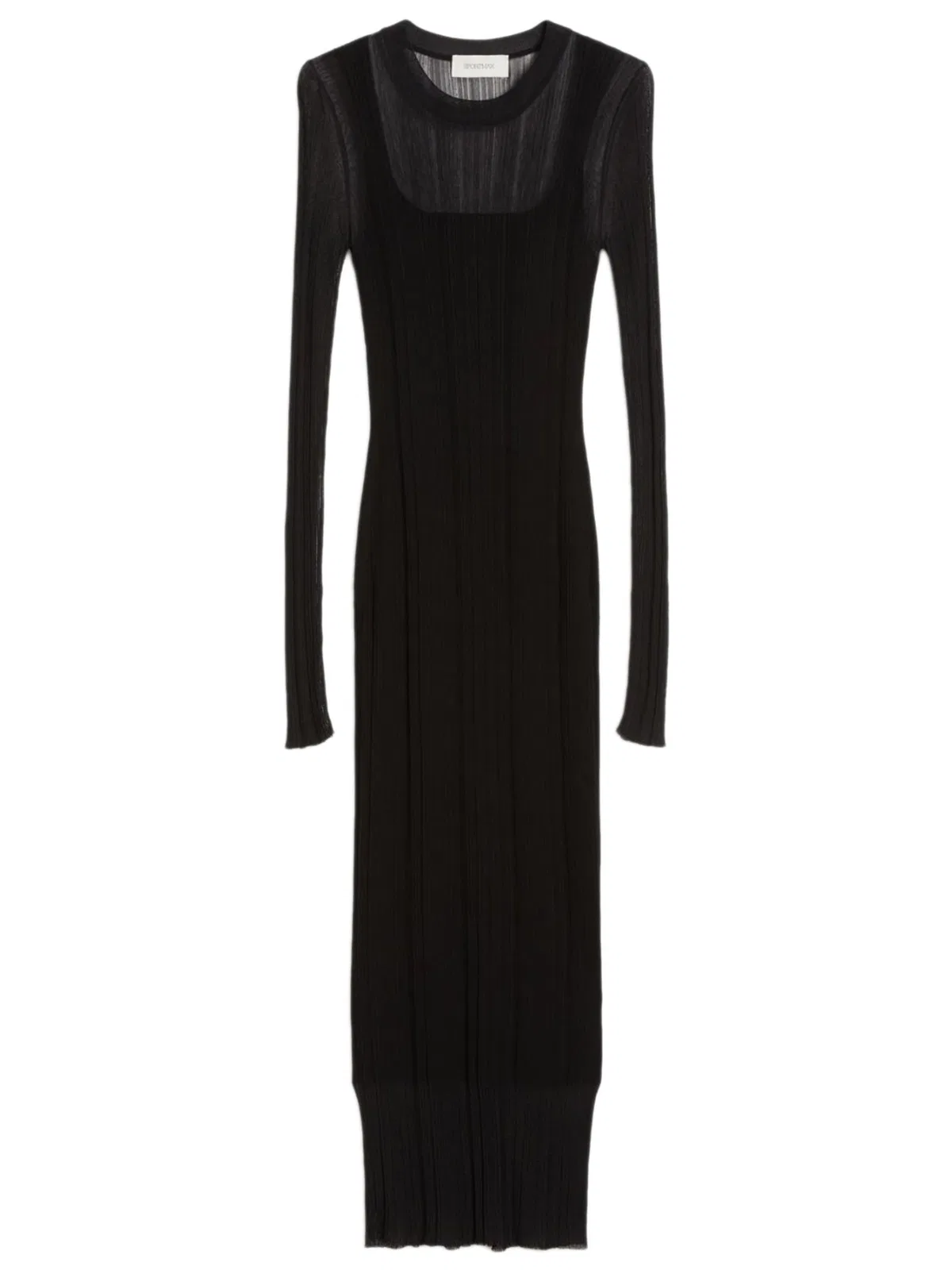 Spxcaro - Short-Sleeved Dress In Stretch Viscose