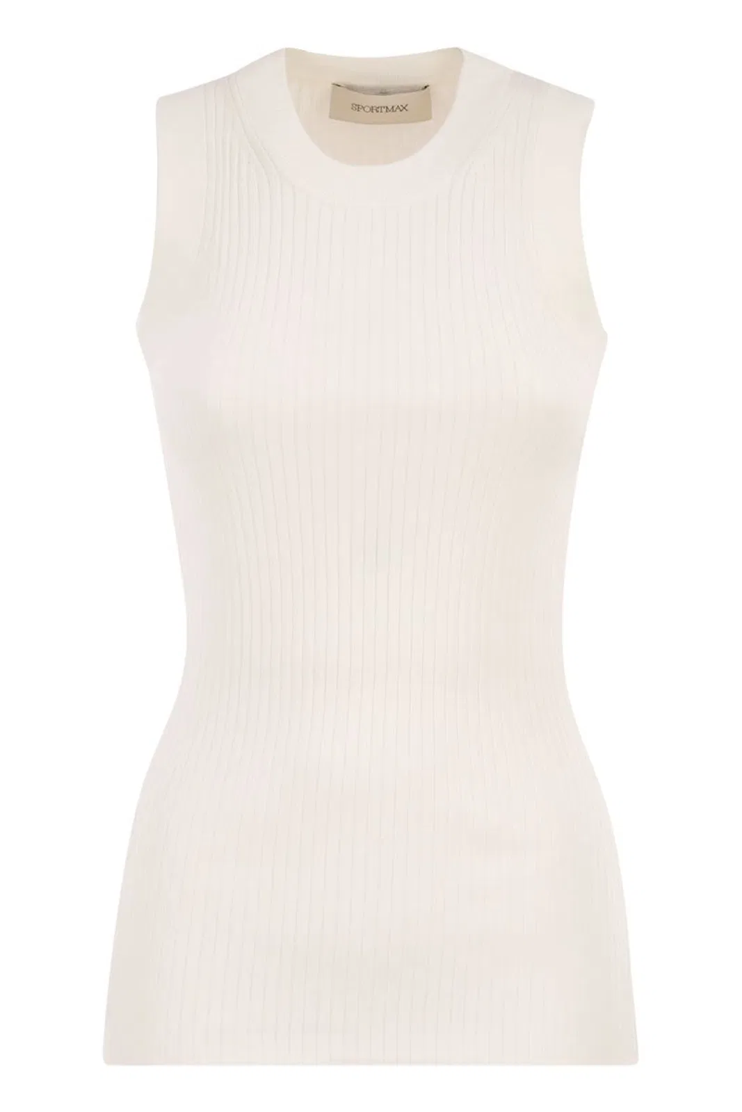 Sportmax Max Mara Spxtione - Cotton Vest In White