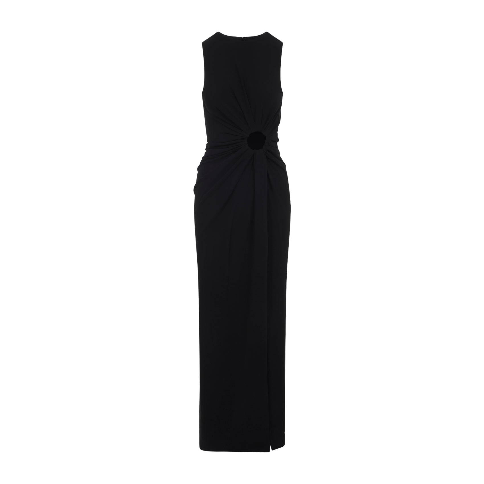 Spxsaletta – Long Stretch Jersey Dress With Draping And Cut-Out