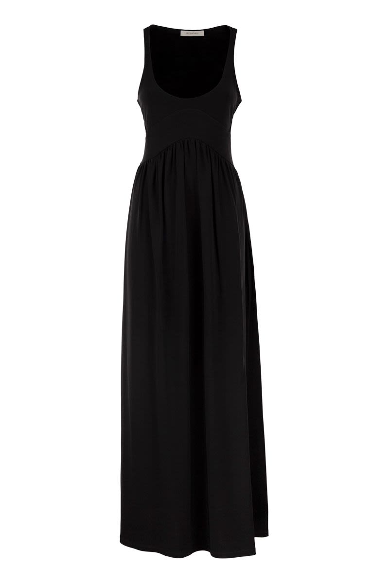 Spxpanino – Long Stretch Jersey Dress With Back Cut-Out
