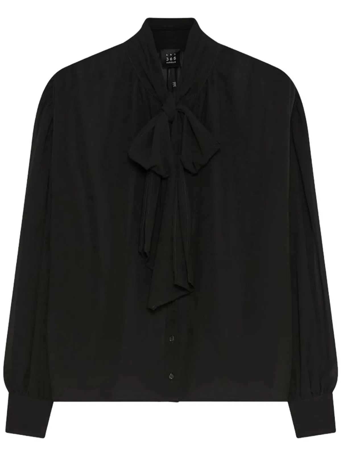 Black Polyester Plain Shirt