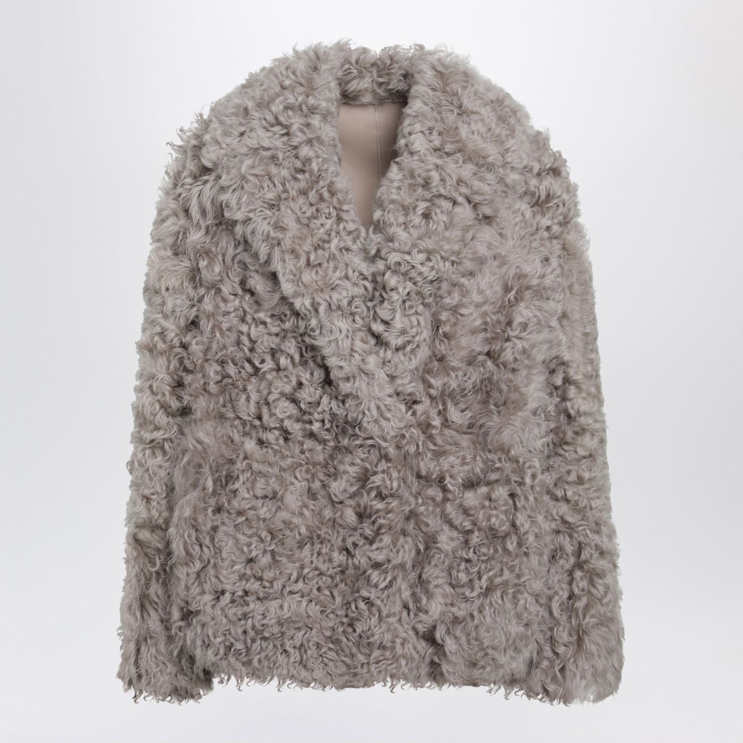 Short Taupe Fur Jacket