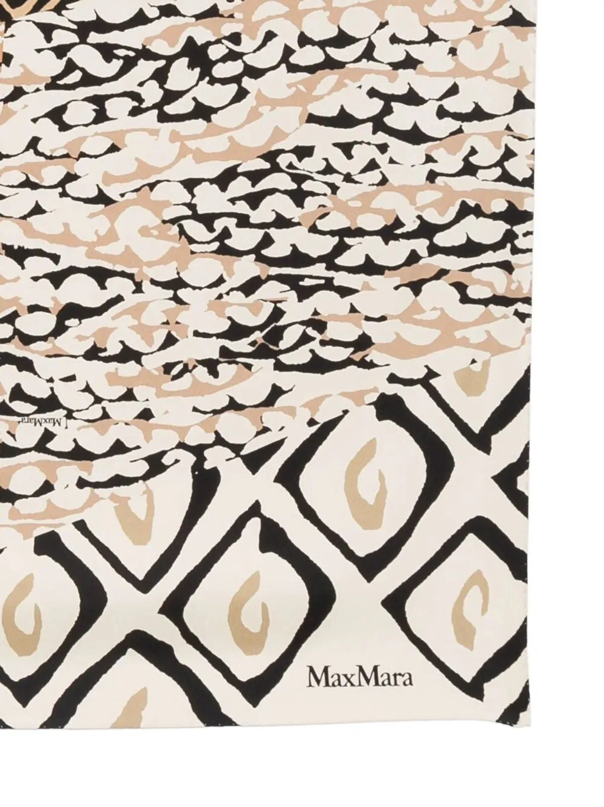 Max Mara Silk Printed Square Scarf In Multi