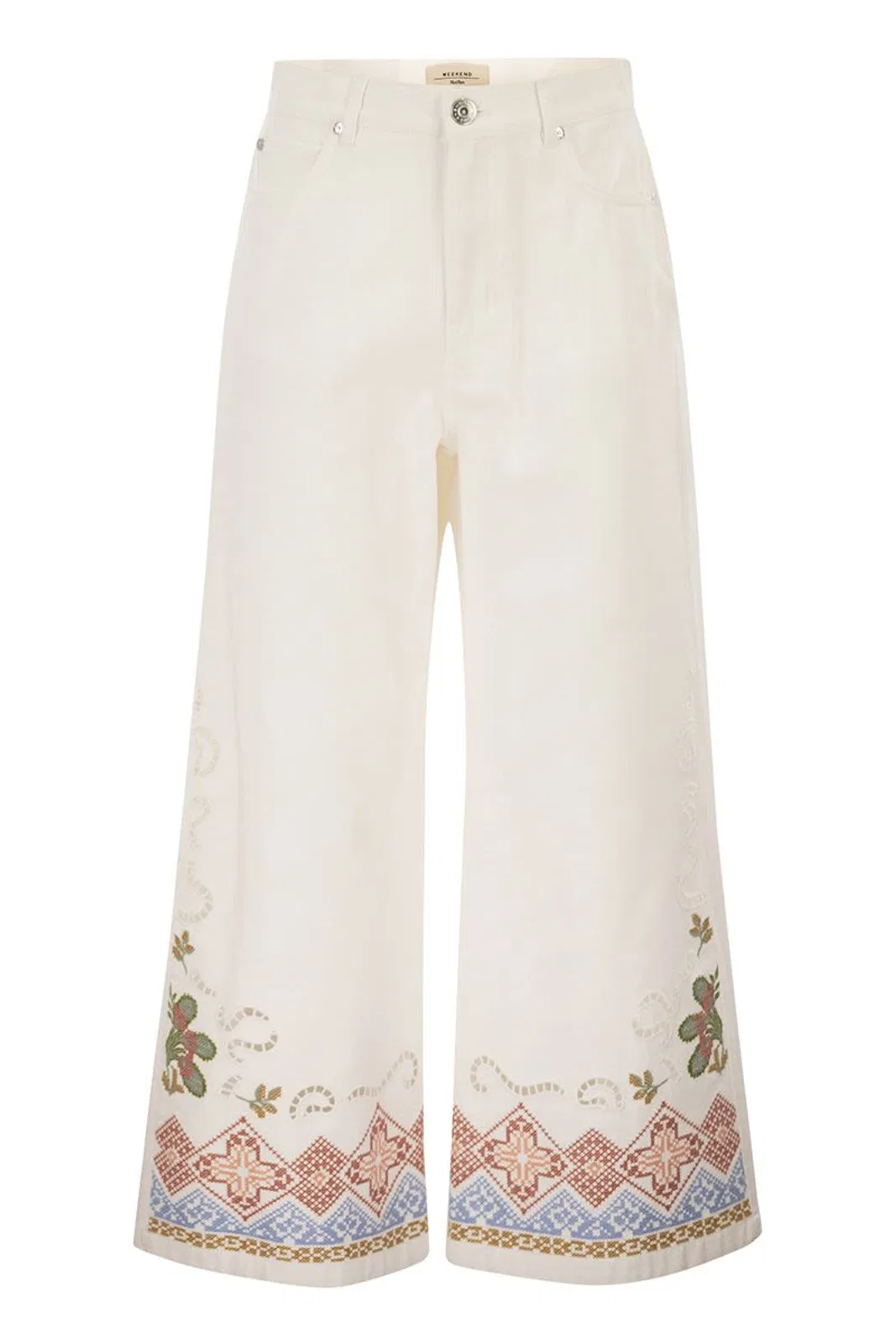 Red Wing Shoes Weekend Max Mara Wkdadunco - Cotton Bull Trousers In White
