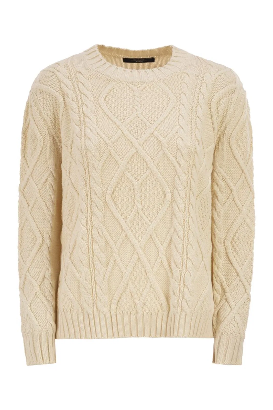 Raw Tenore Sweater With Cabled Knit