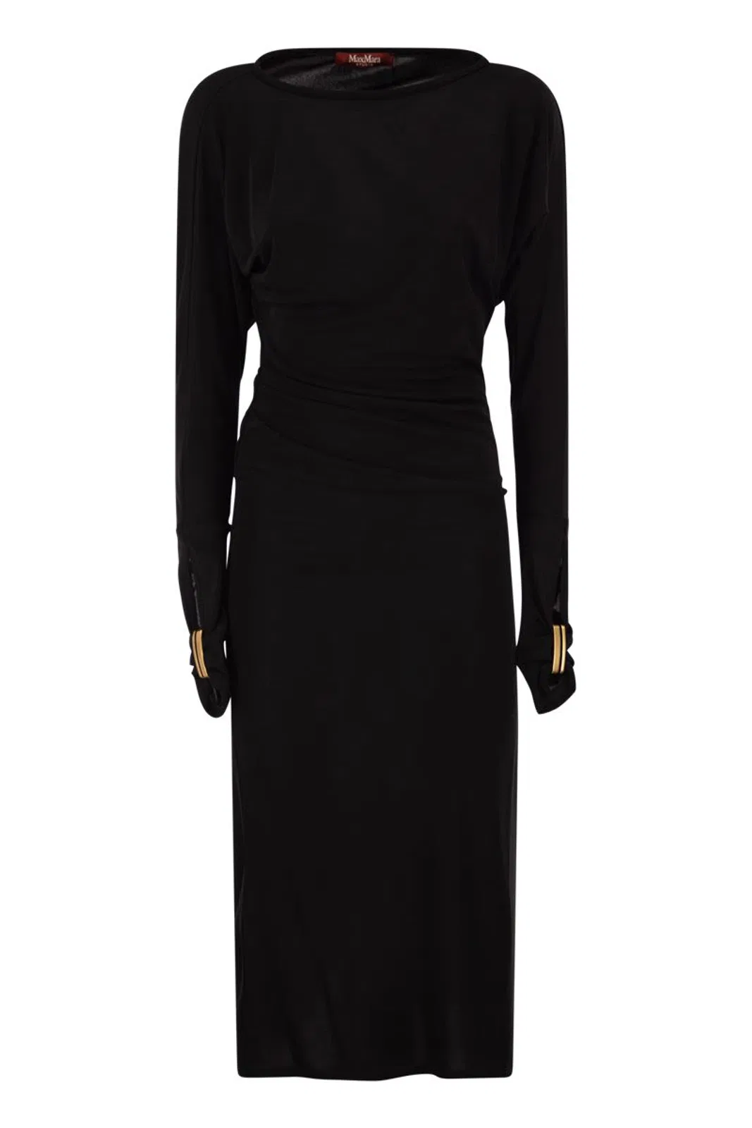 Max Mara Mstsalvo - Draped Viscose Jersey Midi Dress