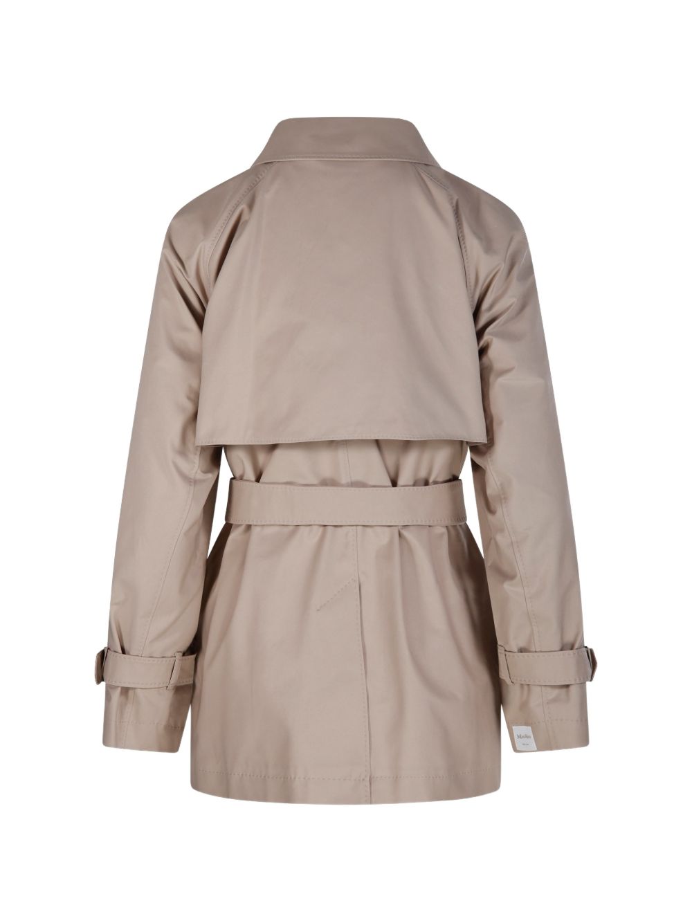 Camel Street Short Cross-Cut Trench Coat