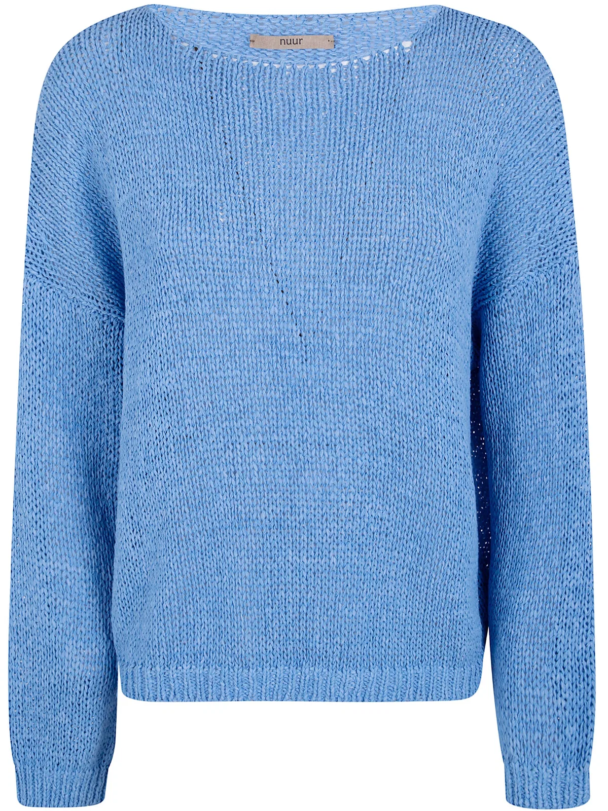 Nuur Boat Neck Sweater In Blue