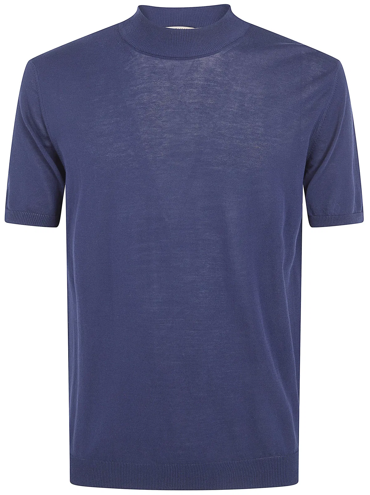 Nuur Short Sleeved Turtle Neck T-shirt In Blue