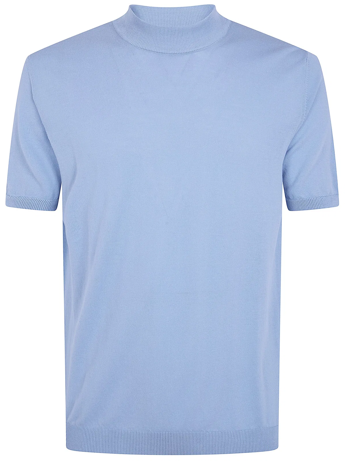 Nuur Short Sleeved Turtle Neck T-shirt In Blue