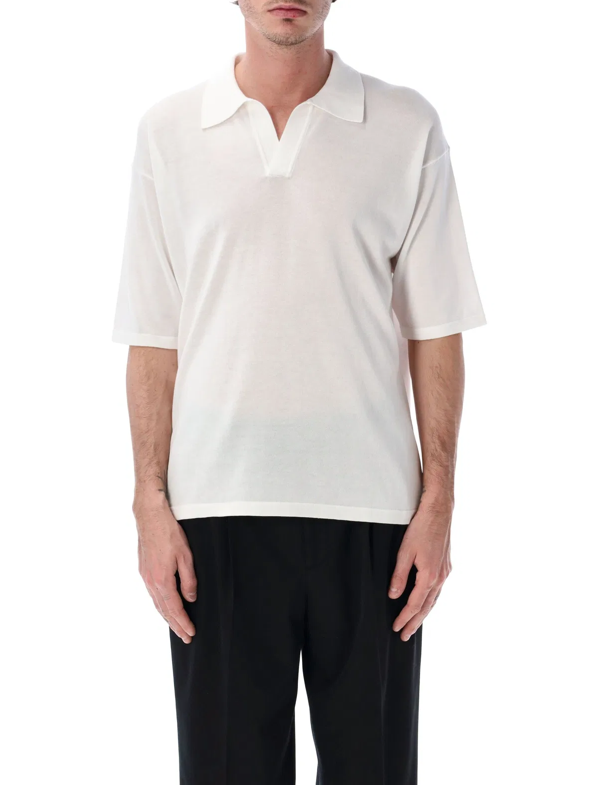 Cotton Crêpe Polo