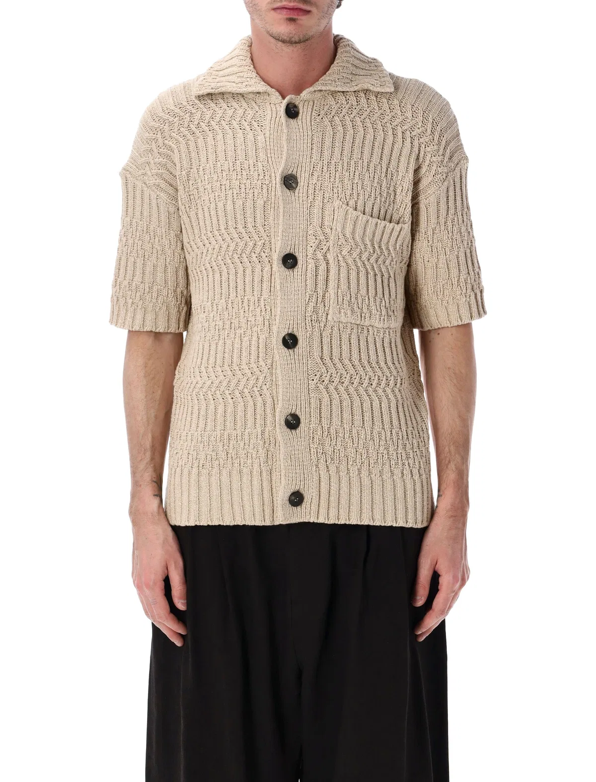 Short Sleeves Cotton Cardigan