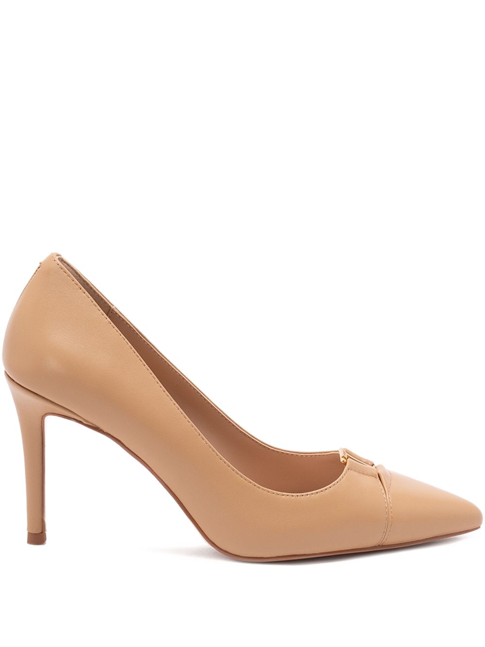 Delicate Sand Pointed Stiletto Shoes