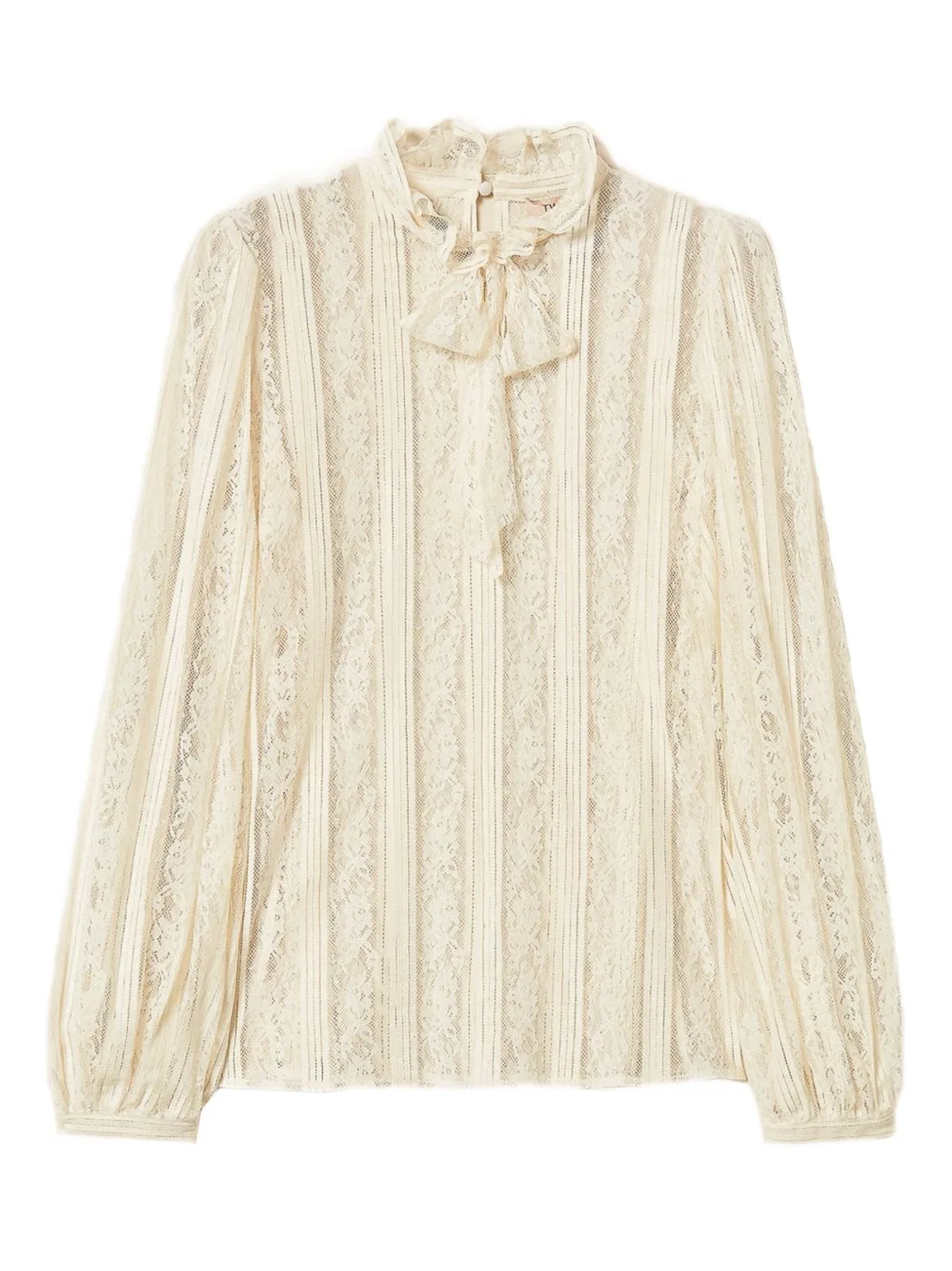 Twinset Twin-set Mother Of Pearl Striped Shirt