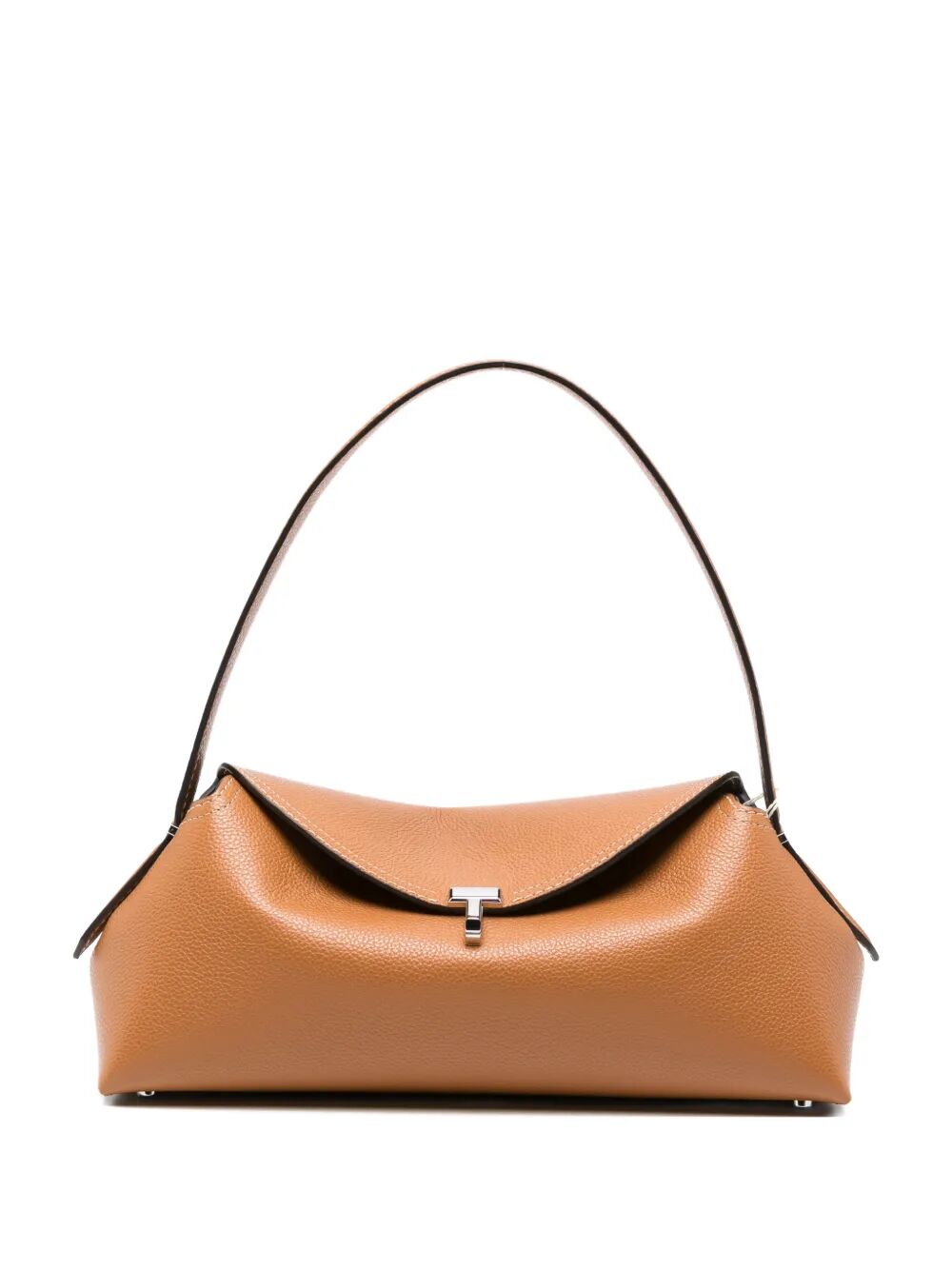 T-Lock Shoulder Bag - - Leather - Beige