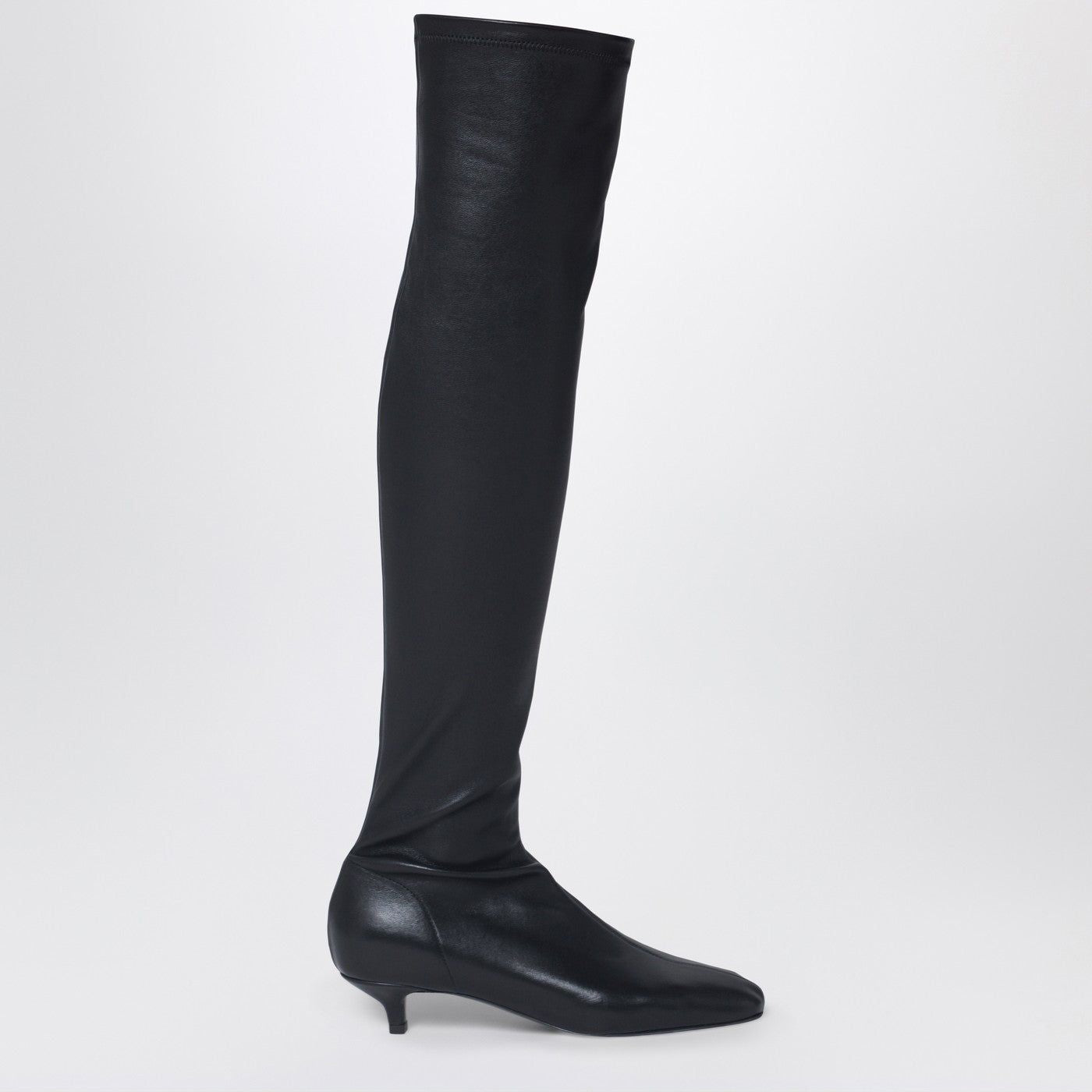 Day Kneehigh Boots In Black Nappa Leather