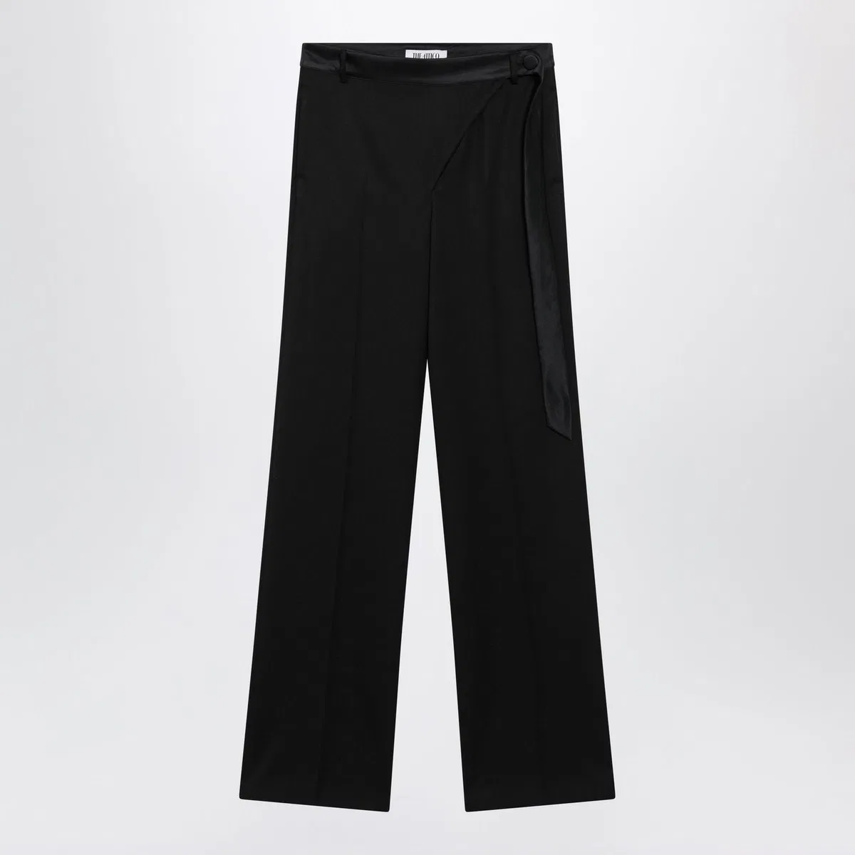 Black Virgin Wool Tuxedo Trousers