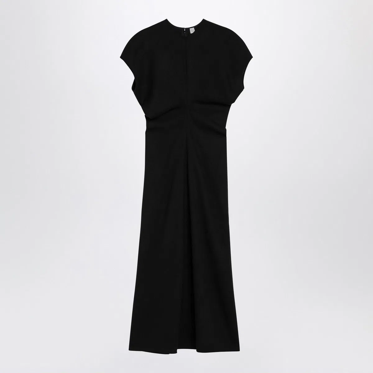 Toteme Black Wool Midi Dress