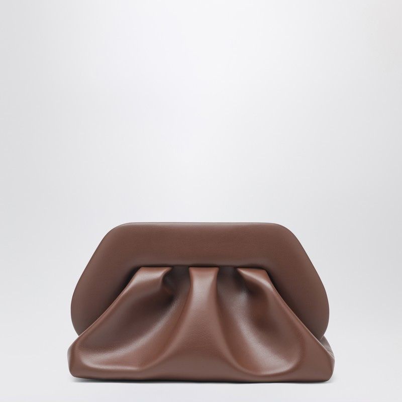 Brown Polyurethane Handbag