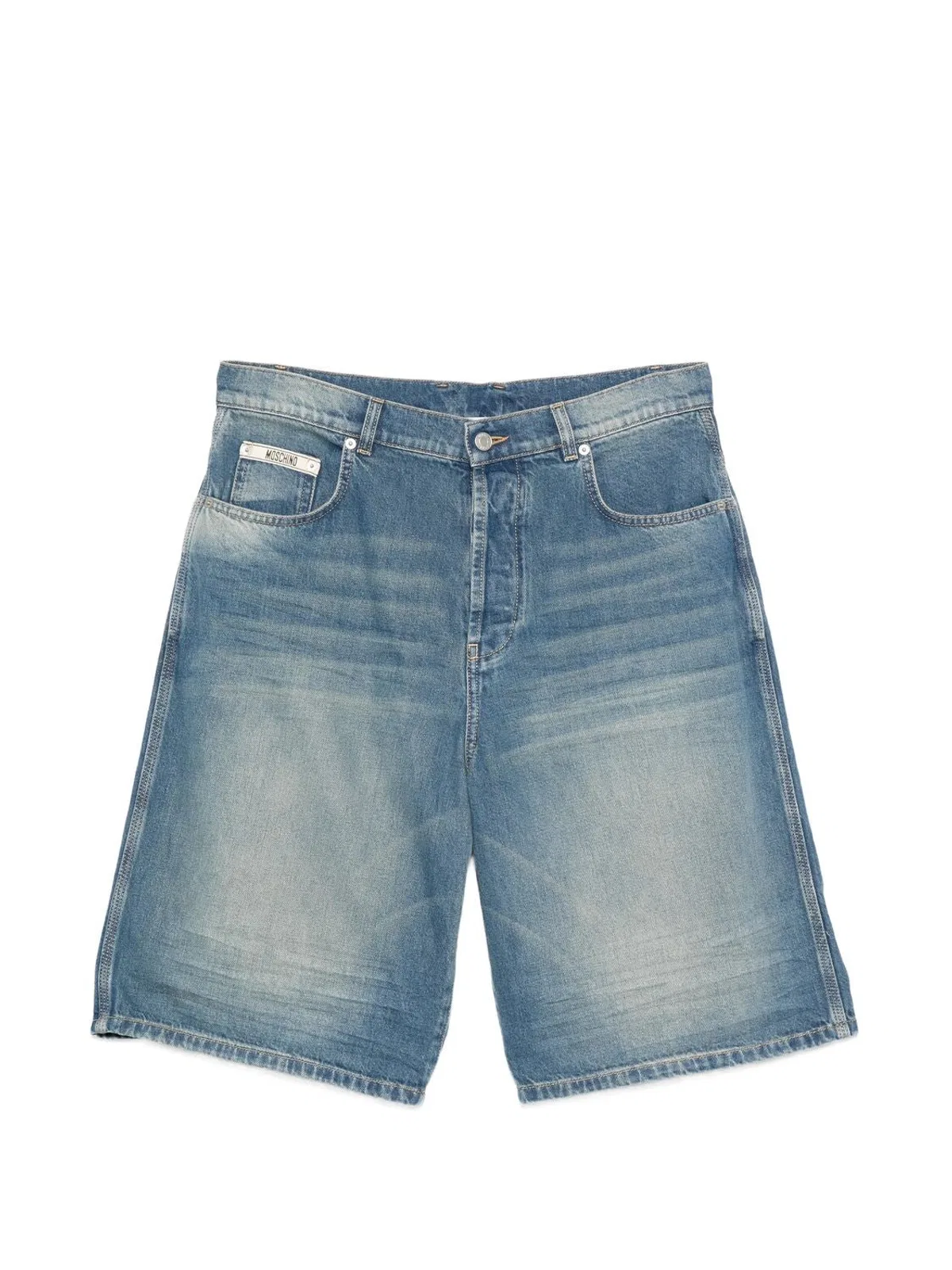 Moschino Couture Logo Shorts In Blue
