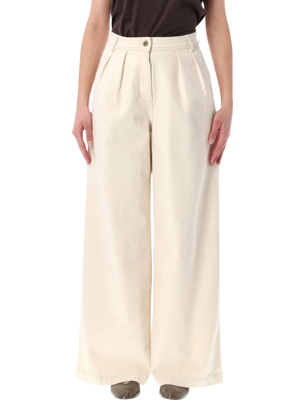 Sessùn Diegui Pleated Wide-Leg Jeans