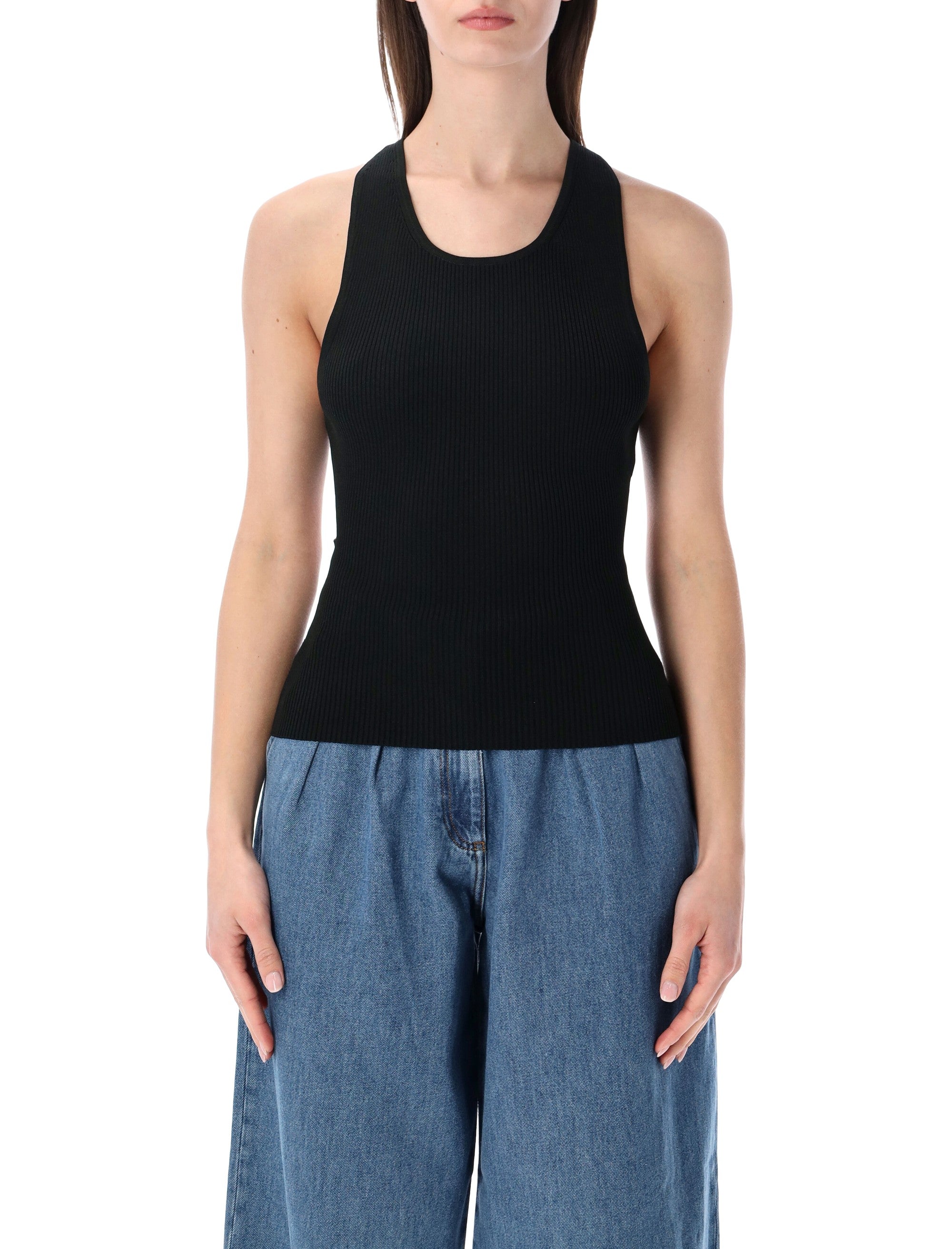 Sessùn Lygia Rib-Knit Fitted Top