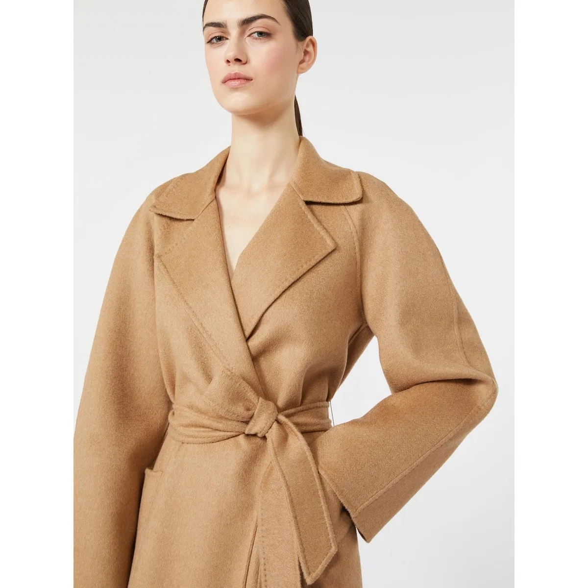 Max Mara Mxmready Long Coat In Brown