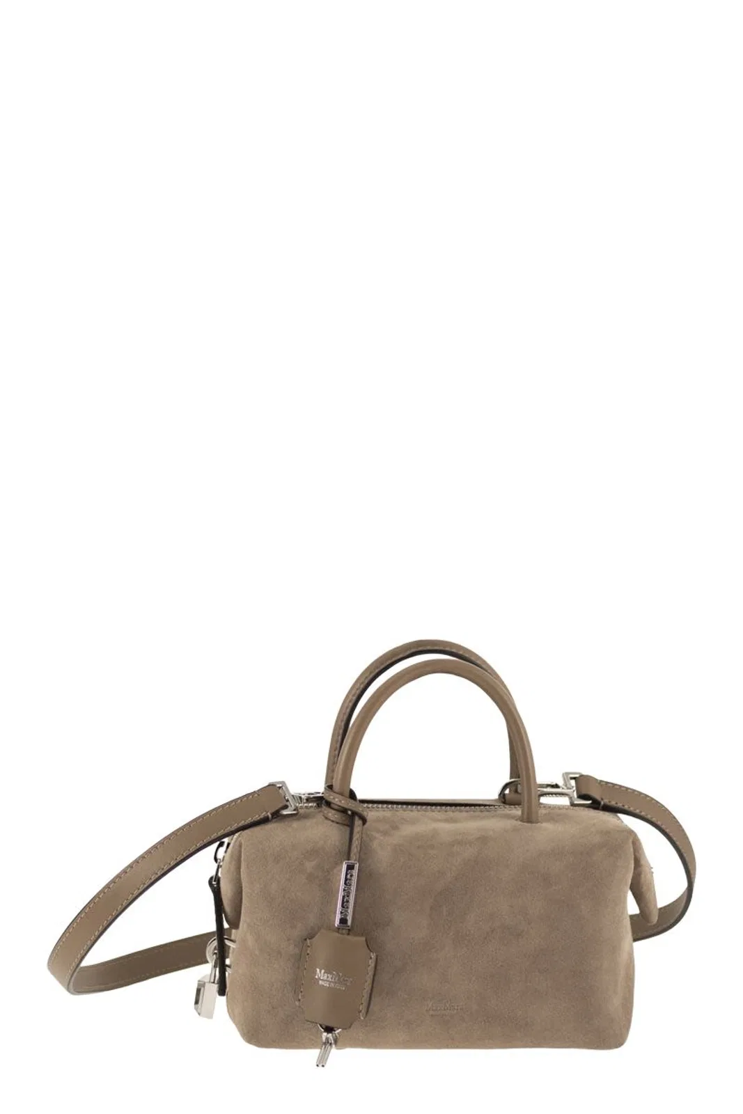 Max Mara Holdallssuede - Suede Calfskin Bag In Brown