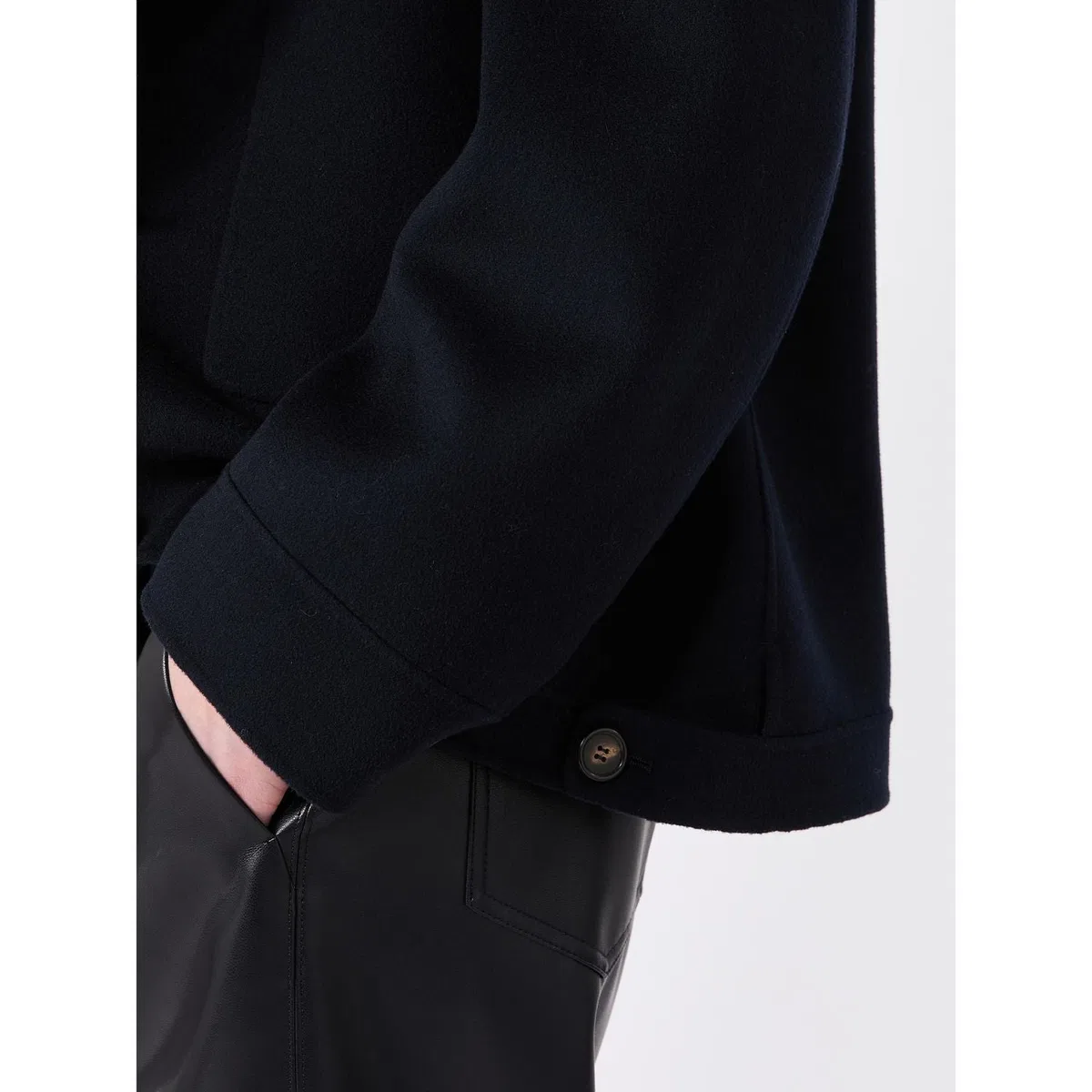 S Max Mara Smmlusso Short Coat Blue In Blue