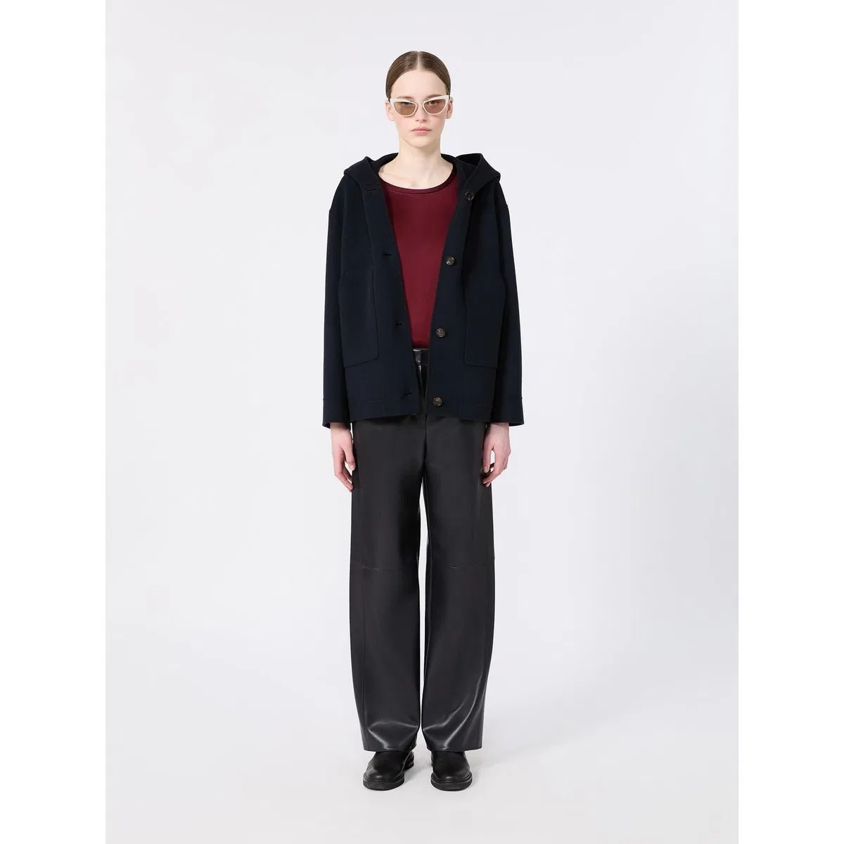S Max Mara Smmlusso Short Coat Blue In Blue
