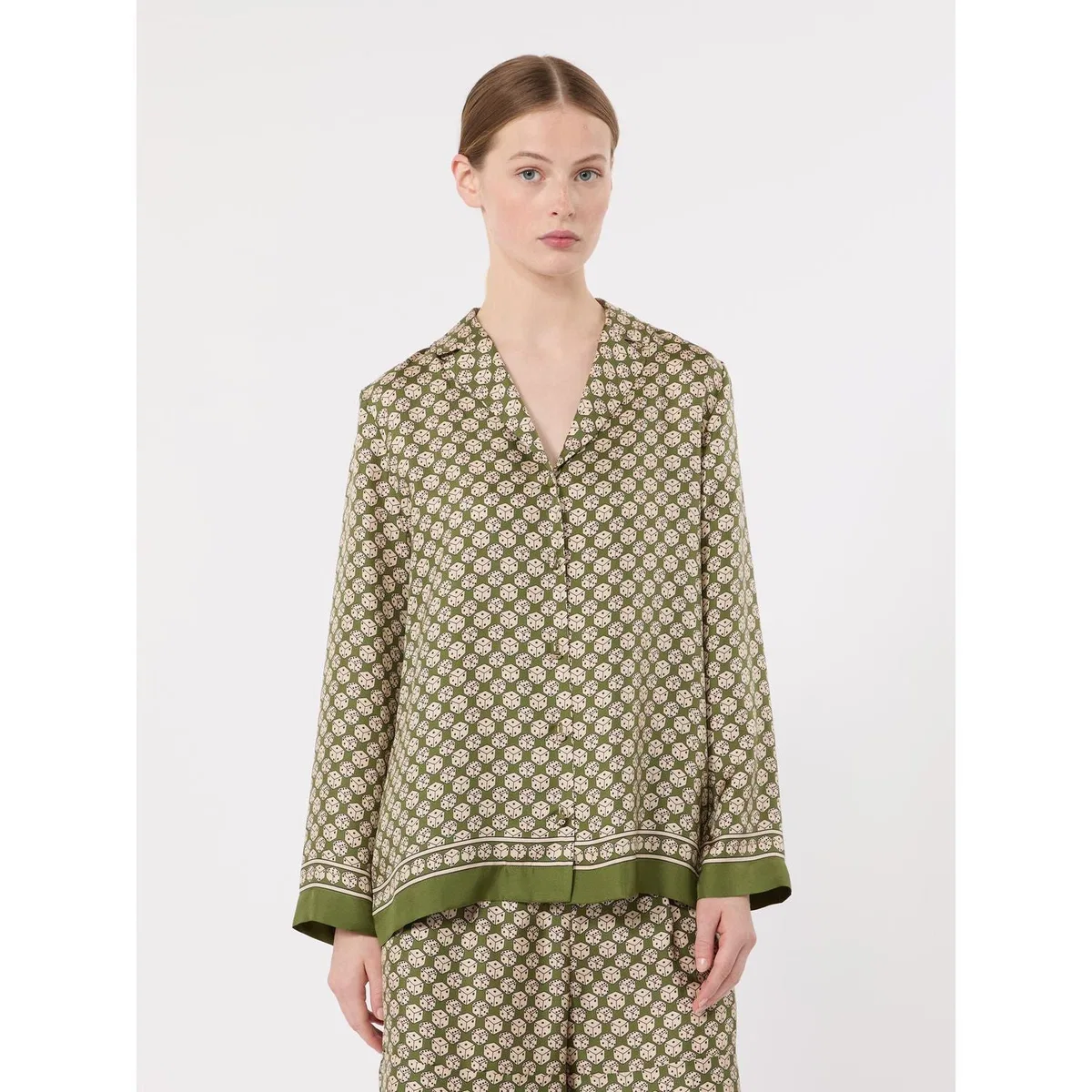 S Max Mara Stmmambo Shirt Khaki