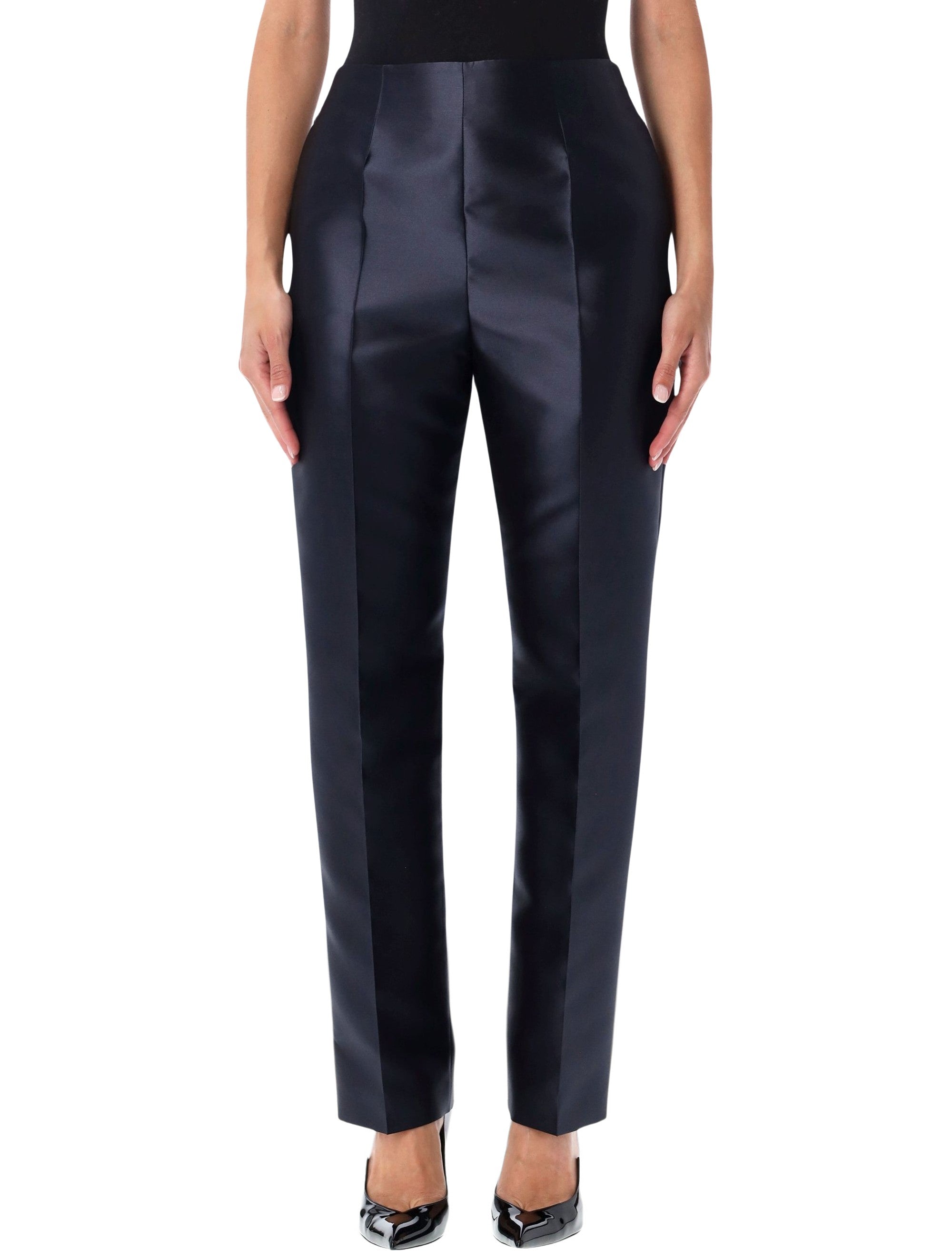 Alberta Ferretti Silk Organza Trousers