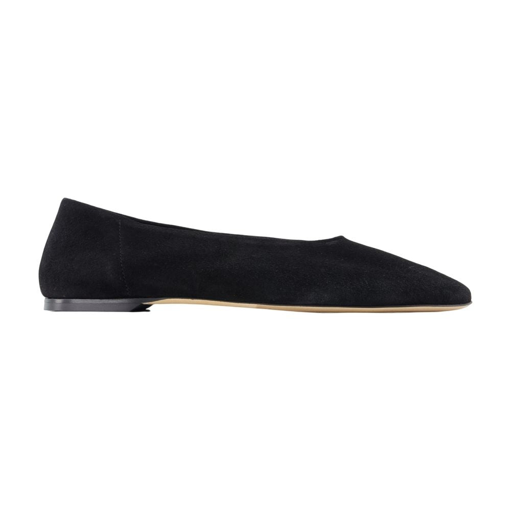 Slip Ballerinas -  - Leather - Black