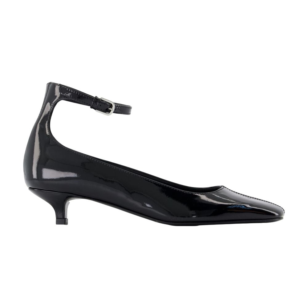 Anklet Pumps -  - Leather - Black